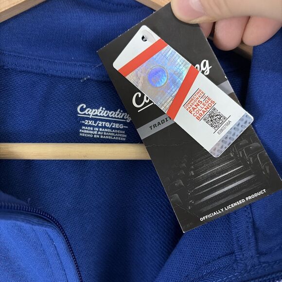 Creighton University Bluejays 1/4 Quarter Zip Pullover Sweatshirt Sz 2XL NWT - Picture 3 of 5